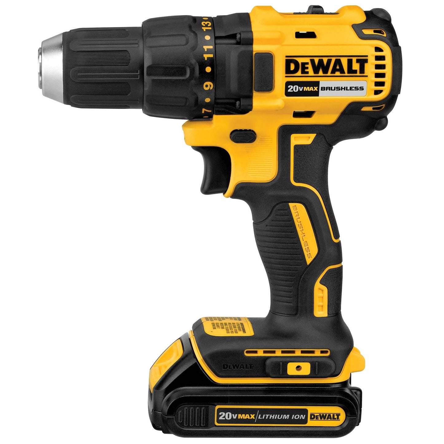 Dewalt 20V MAX* Brushless Cordless Compact Drill/Driver Kit (DCD777C2)