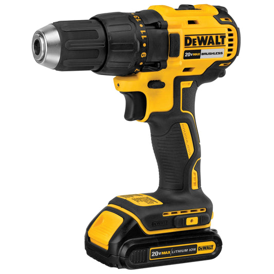 Dewalt 20V MAX* Brushless Cordless Compact Drill/Driver Kit (DCD777C2)